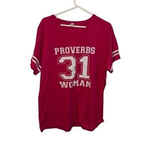 Live and Tell | Proverbs 31 | Pink Relaxed Short Sleeve Tee